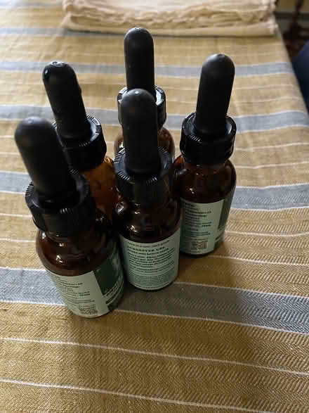 Photo of free Five clean glass dropper bottles (Berne) #1