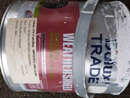 Photo of free Masonry paint (Malvern Link WR14) #1