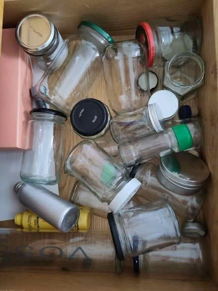 Photo of free Glass jars, clean and de-labelled (Framwellgate Moor DH1) #1