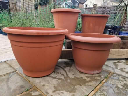 Photo of free 4 plastic pots (Rusthall, TN4) #1