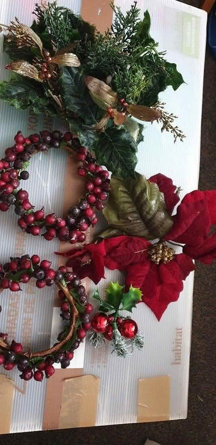 Photo of free Christmas artificial flowers decs (Hanwell W7) #1