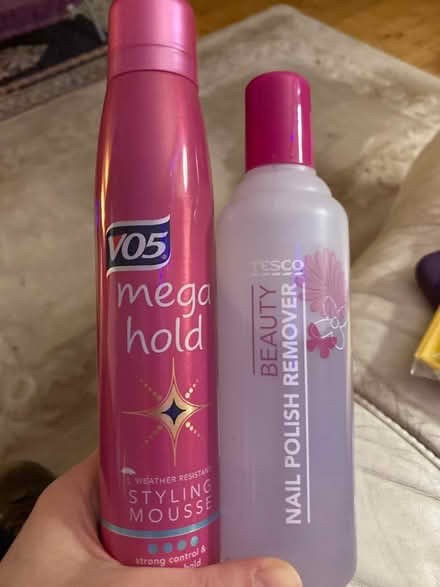 Photo of free Styling mousse & nail polish remover, part used (Whiteshill GL6) #1