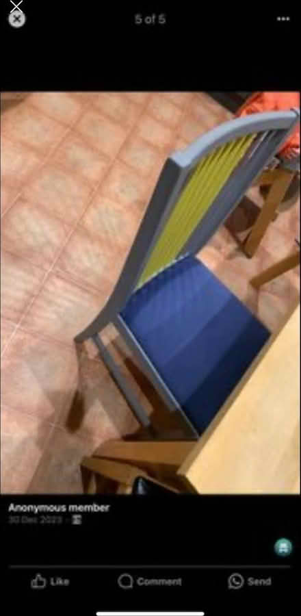 Photo of free Solid wood table and 5 chairs (Stevenage) #3