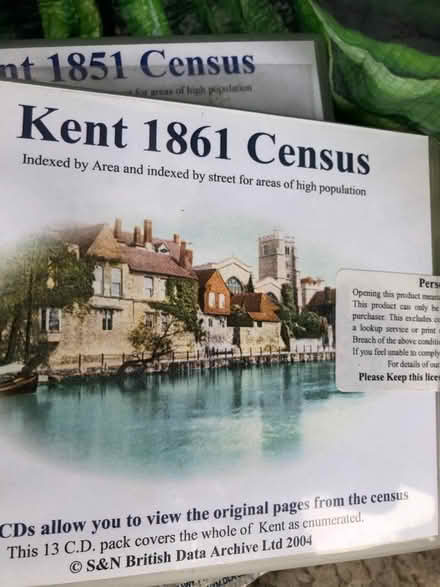 Photo of free Set of CD Kent 1861 census (St Margarets TW1) #1