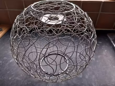 Photo of free Silver metal lampshade (Cashes Green GL5) #1