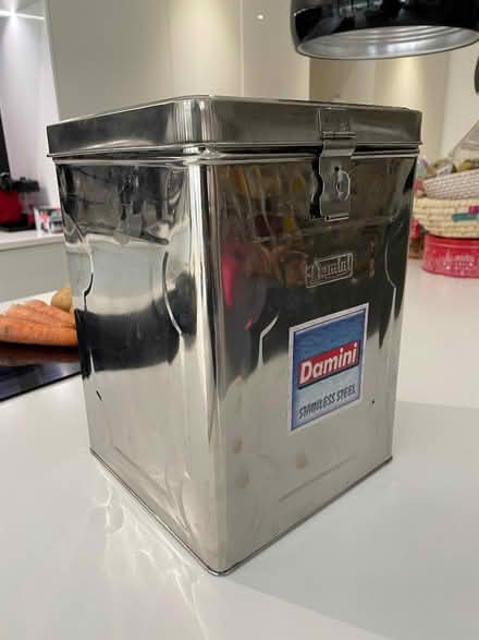 Photo of free Metal storage tin 23x23x32cm (St Pauls Ward GU15) #3