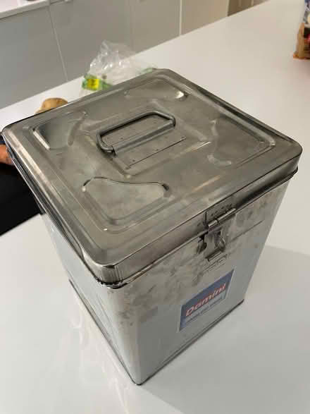 Photo of free Metal storage tin 23x23x32cm (St Pauls Ward GU15) #2