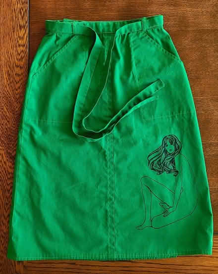 Photo of free Green cotton wrap skirt (Adams Morgan) #3