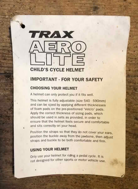 Photo of free Child's Cycle Helmet (Weston) #2
