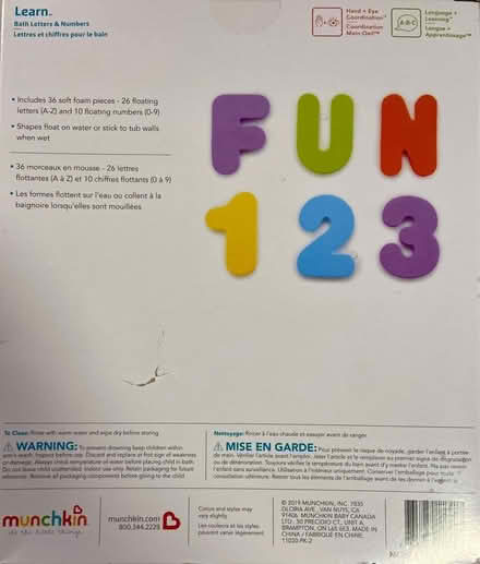 Photo of free Foam bath letters/numbers (Quincy) #2