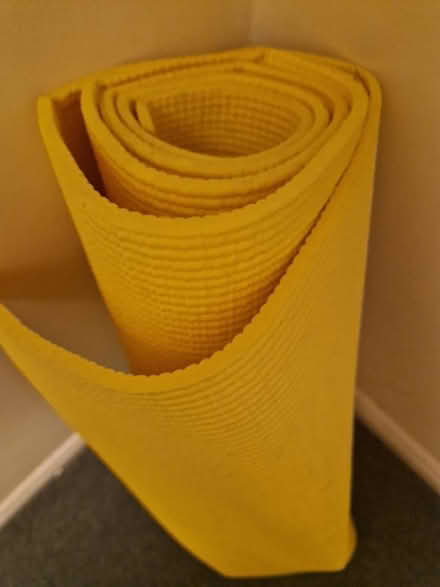 Photo of free Yoga mat, 6mm. Bright yellow. (Linslade LU7) #1