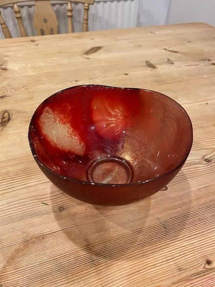 Photo of free Red glass bowl - small (Potters Bar EN6) #2