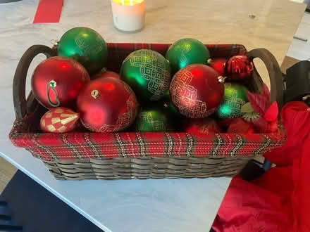 Photo of free Christmas basket and ornaments (Tarzana 91356) #1