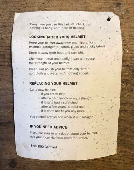 Photo of free Child's Cycle Helmet (Weston) #1