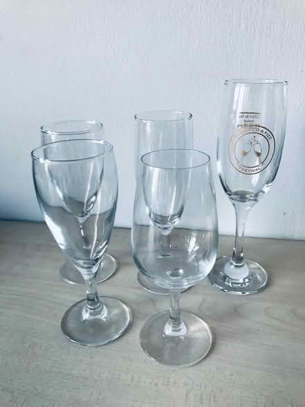 Photo of free 5 assorted wine glasses (Heswall CH60) #1