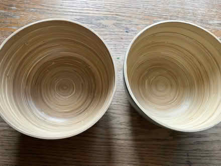 Photo of free 2x large bamboo bowls (Westbury BA13) #2