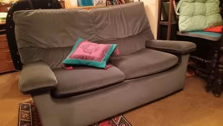 Photo of free Velvet 2 seater sofa (Stoke Poges SL2) #2