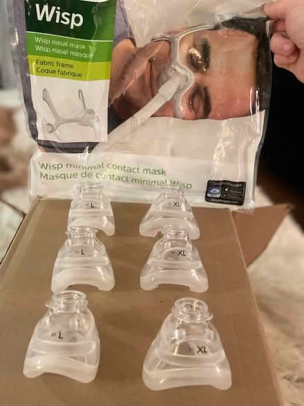 Photo of free NEW! Wisp CPAP nose pillows L/XL (East Cambridge) #1