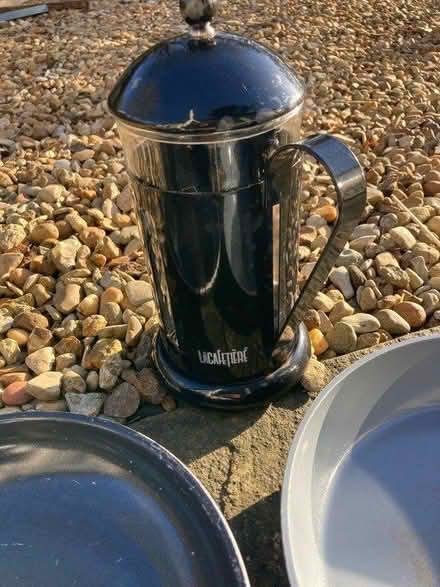 Photo of free Two frying pans and cafetière (Uley) #1