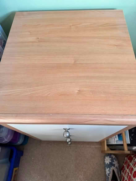Photo of free Wooden 3 drawer bed side chest of drawers (Marshalswick AL4) #2