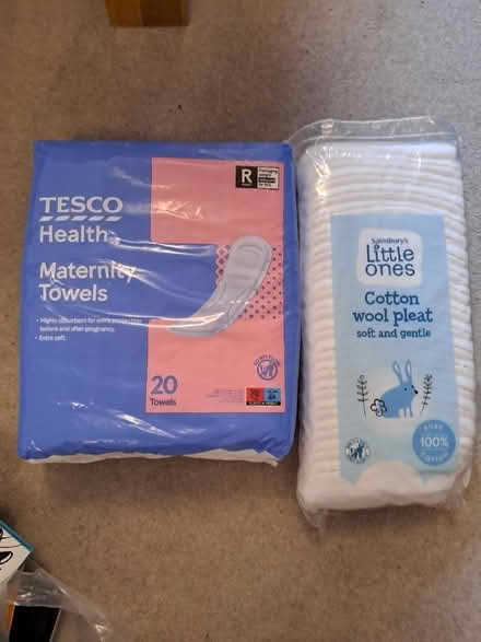 Photo of free Maternity pads and cotton wool (St Marks, Cheltenham) #1