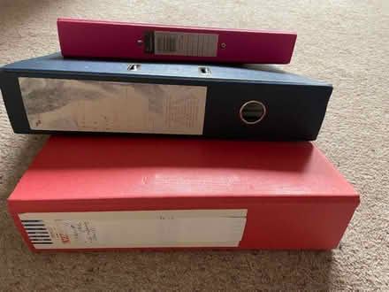 Photo of free Two lever arch files and an A4 ring binder (Burton in Lonsdale LA6) #1