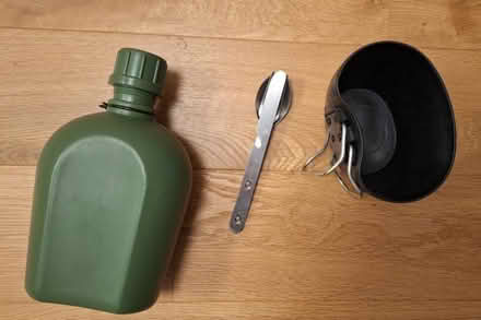 Photo of free Camping bottle, cup and cutlery (Abingdon-on-Thames OX14) #1