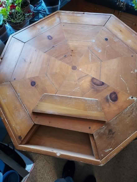 Photo of free Antique pine game table (Niagara Falls, NY (LaSalle)) #1