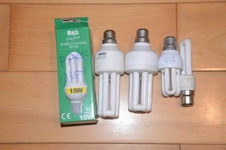 Photo of free Four fluorescent bulbs, bayonet fitting, various wattages (West End EH12) #1