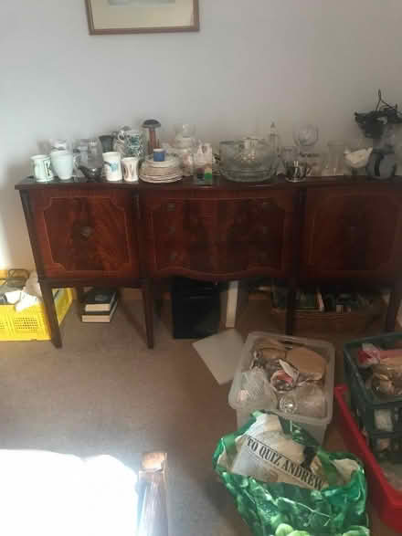 Photo of free BEVAN FUNNELL reprodux. Flame mahogany serpentine sideboard (Grange-over-Sands LA11) #3