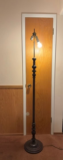 Photo of free Wooden floor lamp (Eagle Hill) #4