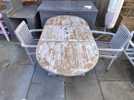 Photo of free Garden table & 3 chairs (Southport PR8) #2