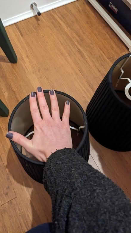 Photo of free Two black lamp shades (AL1 st Albans station) #3