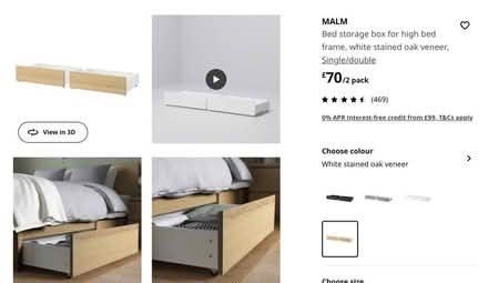 Photo of free IKEA Malm under bed drawers (Edinburgh) #1