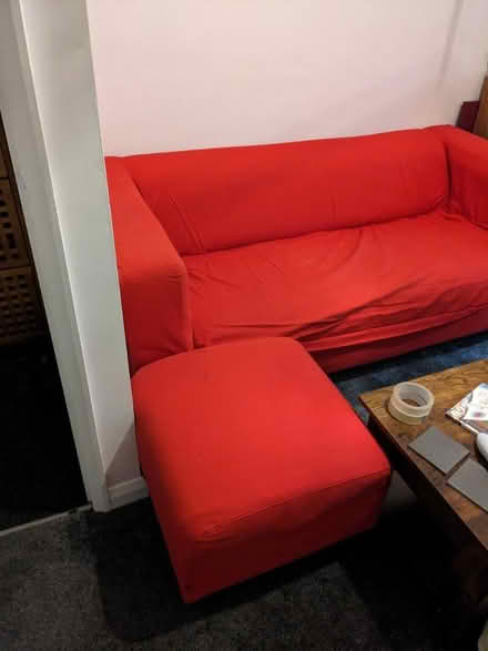 Photo of free 2 Seater Red Ikea Klippan Sofa (York YO26) #1