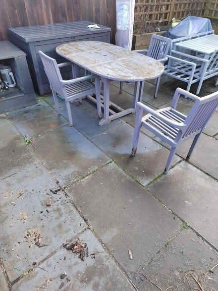 Photo of free Garden table & 3 chairs (Southport PR8) #1