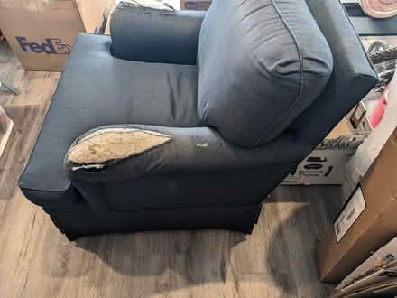 Photo of free Blue armchair (San Mateo Knolls) #1