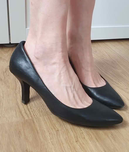 Photo of free Size 42/8UK low heel leather Geox brand black pumps (Buggs Bottom RG4) #1