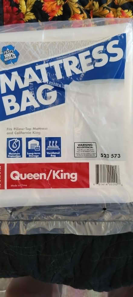 Photo of free Plastic Queen/King mattress bag (El Sobrante) #1