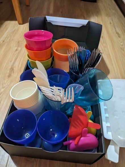 Photo of free Camping plastic crockery and cutlery (Stoneybank EH21) #1