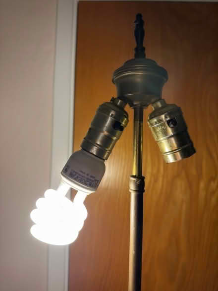 Photo of free Wooden floor lamp (Eagle Hill) #1