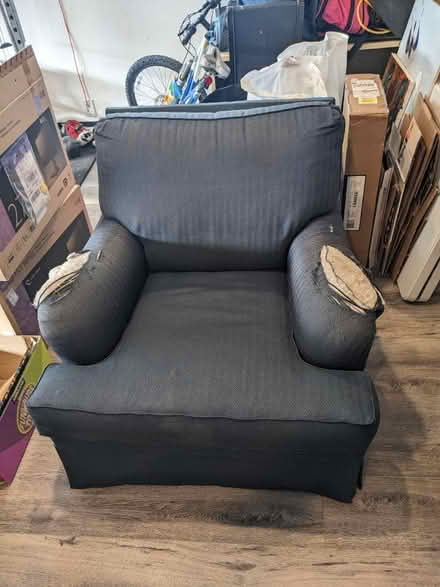 Photo of free Blue armchair (San Mateo Knolls) #2