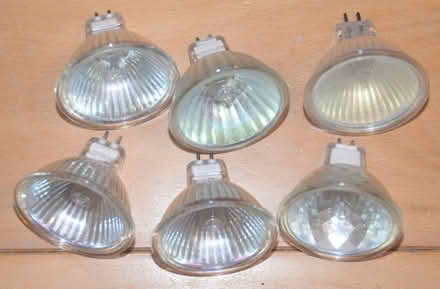Photo of free Used working 12 volt halogen spotlight MR16 (2-pin) bulbs (West End EH12) #1