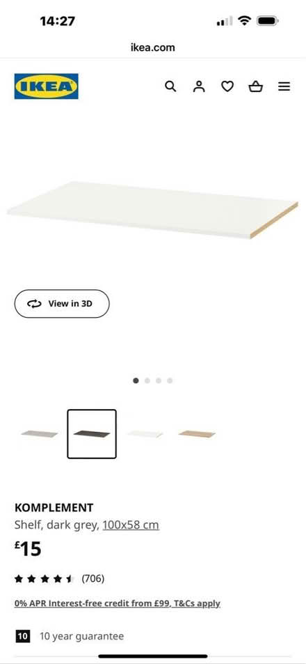 Photo of Wardrobe shelves or drawers (OX11) #1