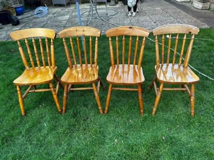 Photo of free Pine table and 4 chairs (Sunnyside) #2
