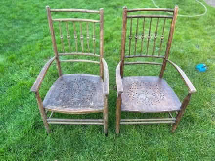Photo of free 2 antique children’s chairs (Sunnyside) #3