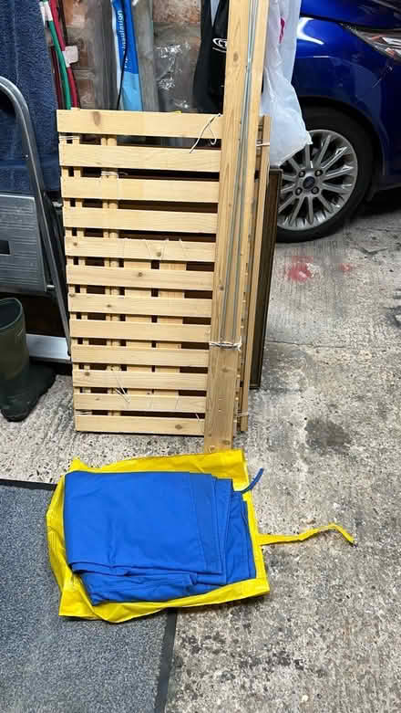 Photo of free Wardobe, canvas “tent” type, blue (macclesfield SK10) #3