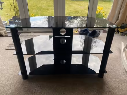 Photo of free Black TV stand (Broughton PR3) #3