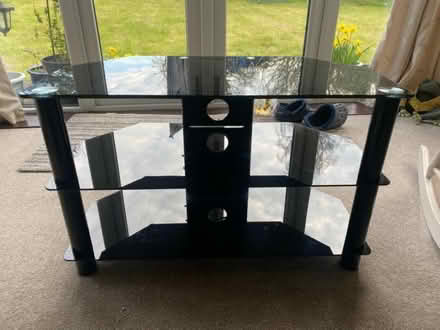 Photo of free Black TV stand (Broughton PR3) #3