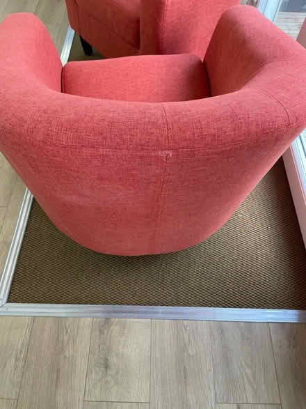 Photo of free x2 Orange Tub Chairs WV2 4DH (Wolverhampton) #4